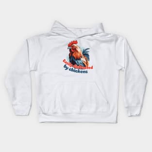 Easily Distracted by Chickens Kids Hoodie